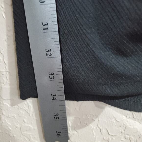 Francesca's Dress Womens Size Medium Black Ribbed Party Whimsygoth Goth LBD - Picture 7 of 10